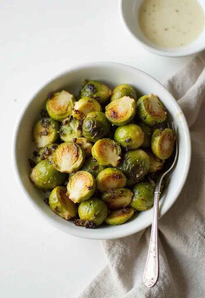 27 No Onion No Garlic Recipes Gluten Free And Delicious - 22. Lemon Garlic Roasted Brussels Sprouts