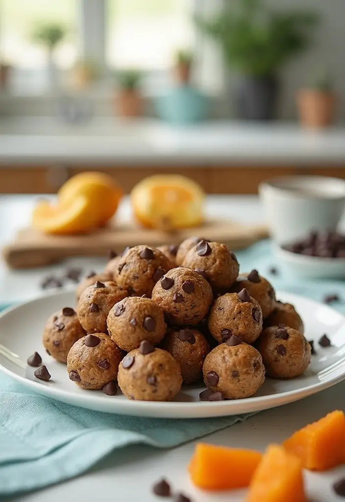 27 No Onion No Garlic Recipes Gluten Free And Delicious - 23. Chocolate Chip Energy Bites