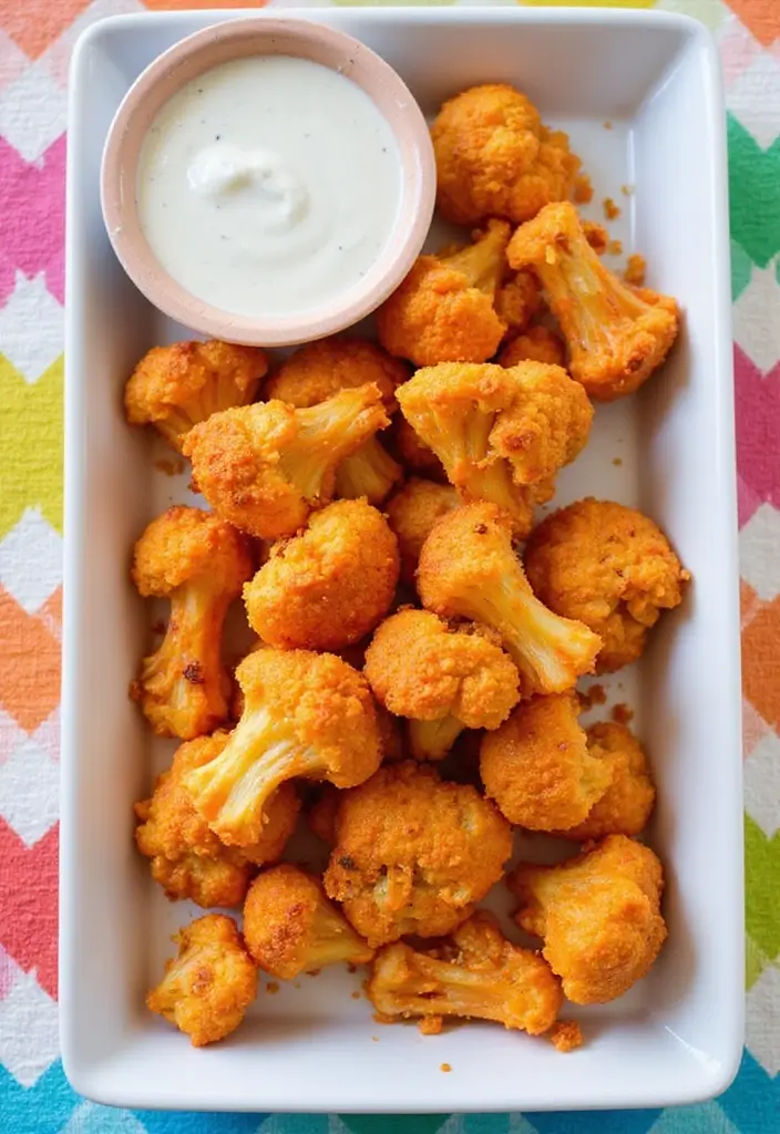 28 Gluten Free Recipes For A Crowd That Everyone Will Enjoy - 12. Baked Buffalo Cauliflower Bites