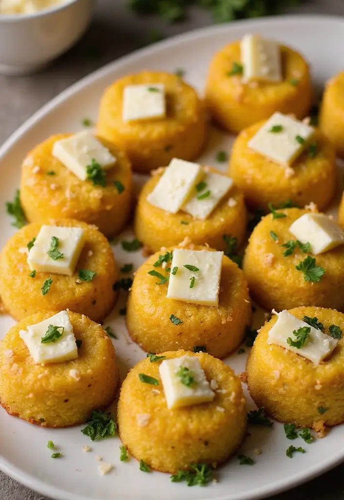 28 Gluten Free Recipes For A Crowd That Everyone Will Enjoy - 20. Savory Polenta Bites
