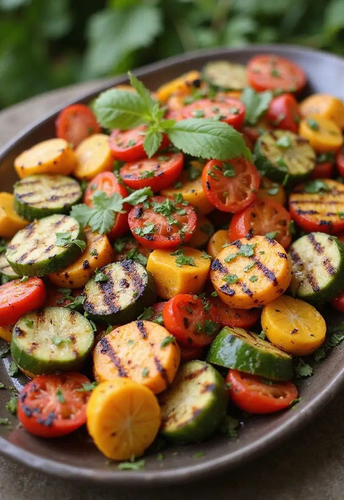 28 Gluten Free Recipes For A Crowd That Everyone Will Enjoy - 24. Grilled Vegetable Platter