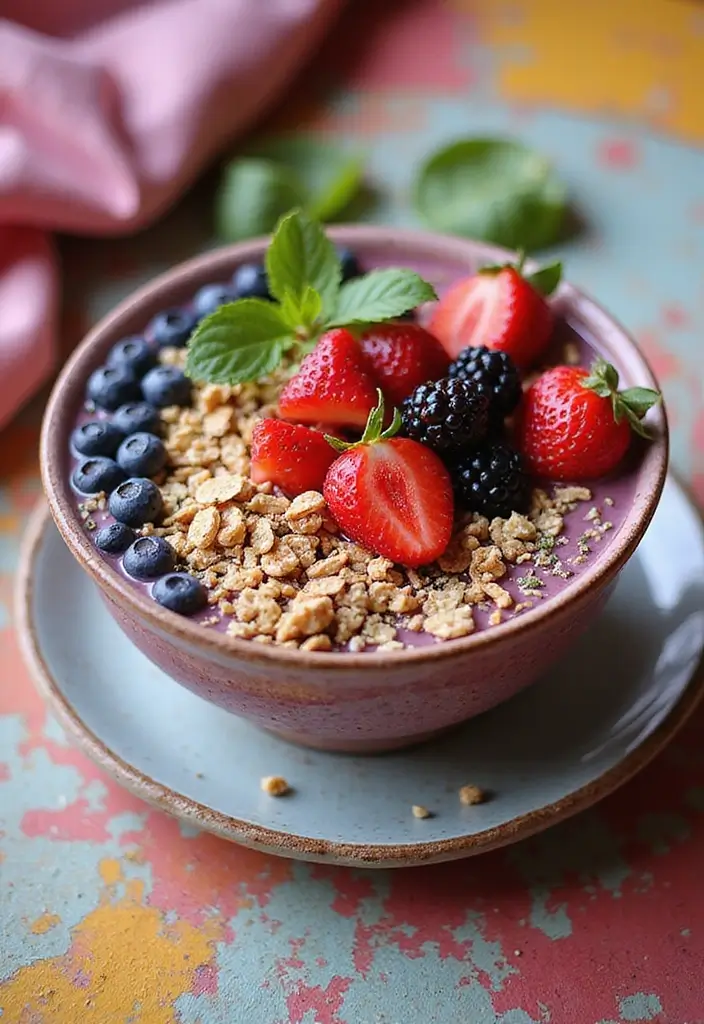 28 Gluten Free Recipes For A Crowd That Everyone Will Enjoy - 25. Berry Smoothie Bowl