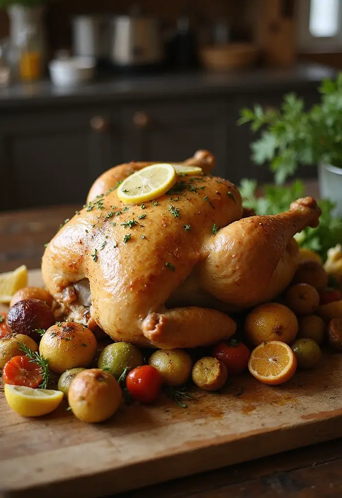 28 Gluten Free Recipes For A Crowd That Everyone Will Enjoy - 4. Lemon Garlic Roasted Chicken