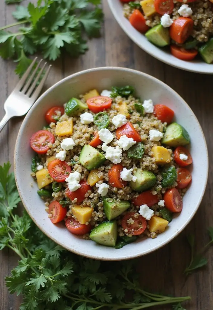 28 Gluten Free Recipes For A Crowd That Everyone Will Enjoy - 5. Quinoa Salad with Feta and Mint