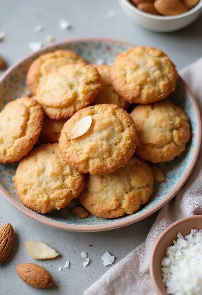 30 Gluten And Dairy Free Snack Recipes To Keep You Full - 17. Crunchy Almond Cookies