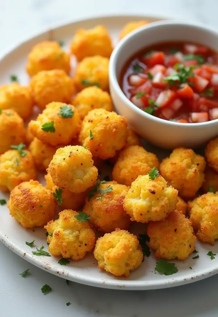 30 Gluten Free Casein Free Recipes Kids Will Enjoy - 1. Cheesy Cauliflower Bites