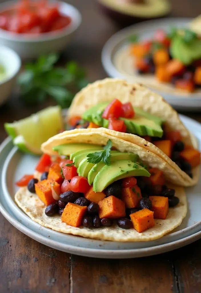 30 Gluten Free Casein Free Recipes Kids Will Enjoy - 26. Sweet Potato & Black Bean Tacos