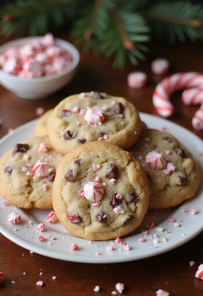30 Gluten Free Dairy Free Christmas Recipes For The Holidays - 1. Peppermint Chocolate Chip Cookies
