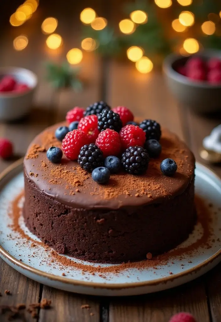 30 Gluten Free Dairy Free Christmas Recipes For The Holidays - 11. Flourless Chocolate Cake