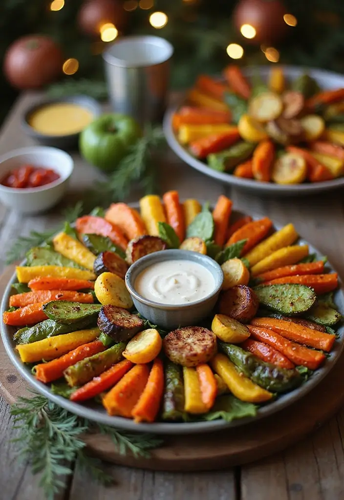 30 Gluten Free Dairy Free Christmas Recipes For The Holidays - 14. Roasted Vegetable Platter