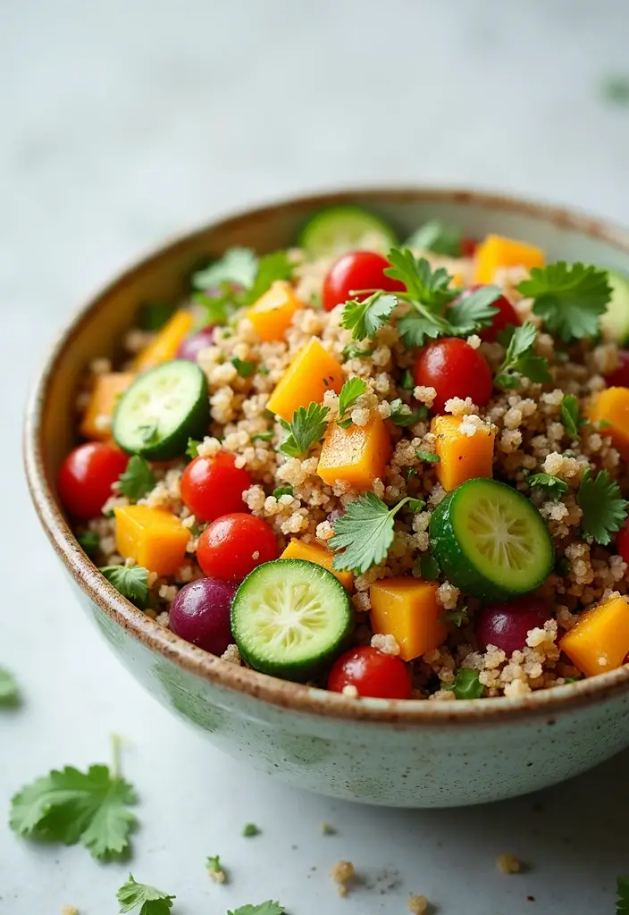 30 Gluten Free Dairy Free Christmas Recipes For The Holidays - 20. Vegan Quinoa Salad