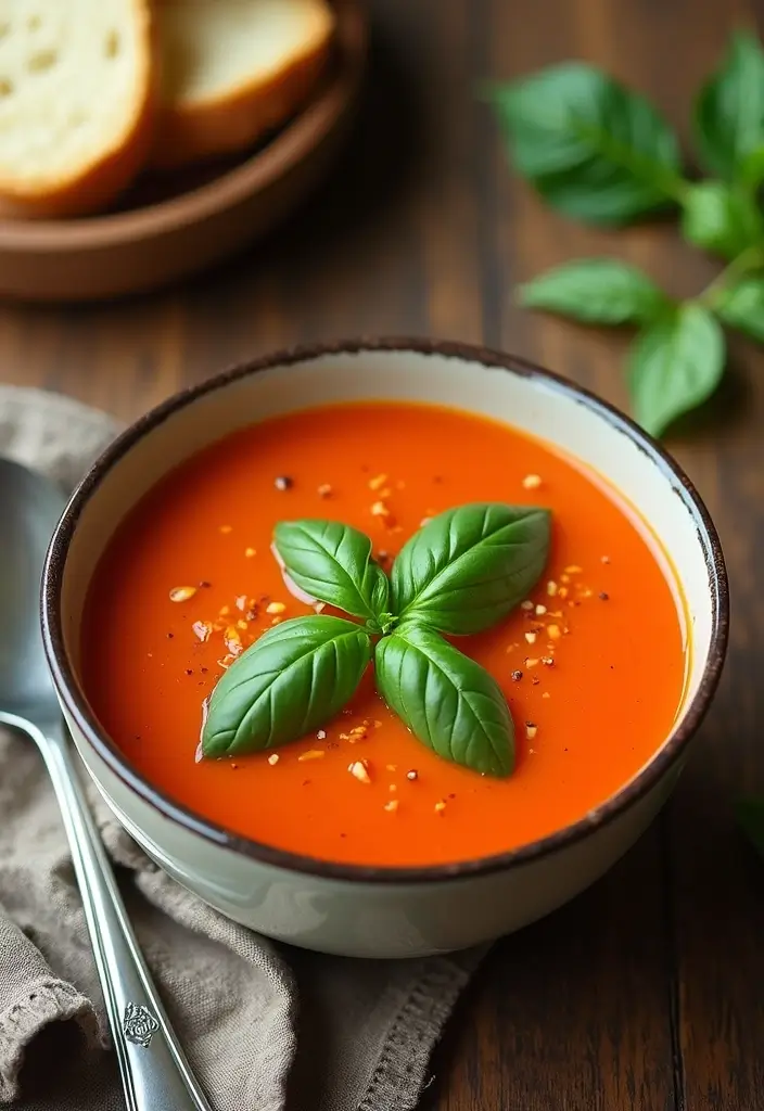 30 Gluten Free Dairy Free Christmas Recipes For The Holidays - 24. Vegan Tomato Basil Soup