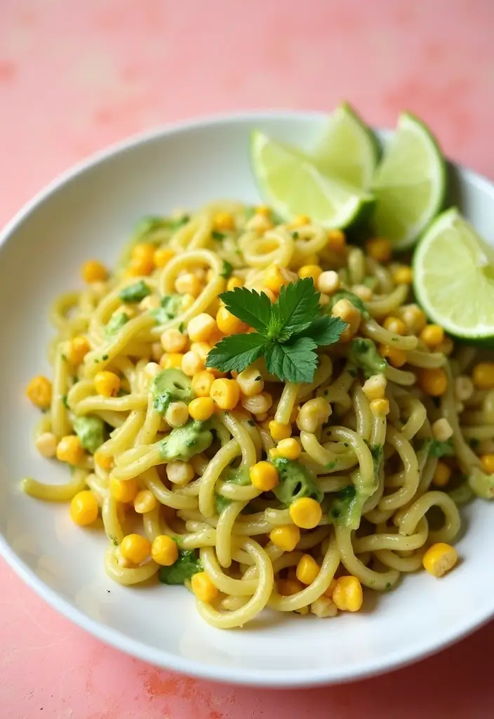 30 Gluten Free Dairy Free Pasta Recipes To Savor - 17. Corn Pasta with Avocado Cream