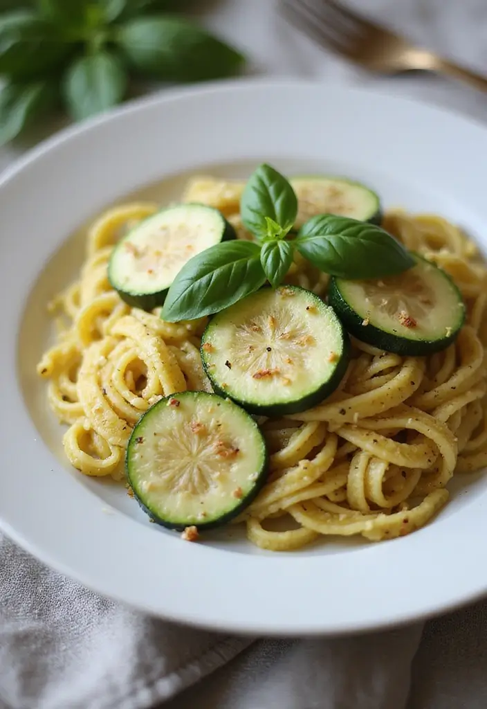 30 Gluten Free Dairy Free Pasta Recipes To Savor - 23. Millet Pasta with Zucchini and Basil