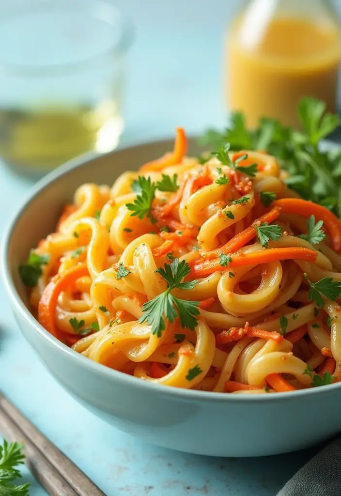 30 Gluten Free Dairy Free Pasta Recipes To Savor - 27. Cabbage and Carrot Pasta with Ginger Dressing