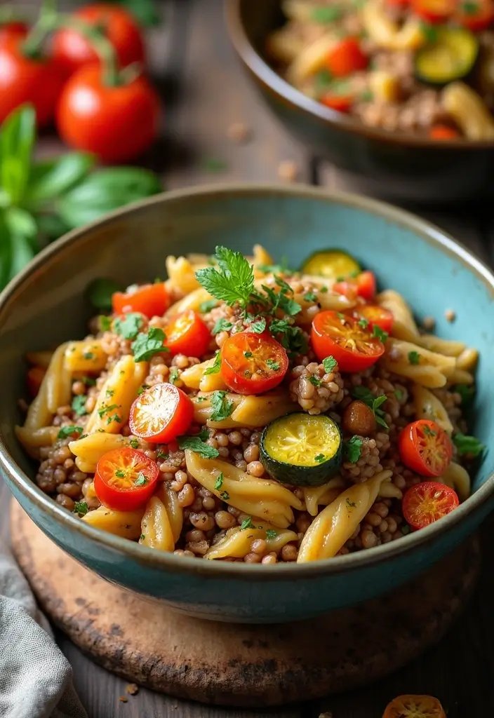 30 Gluten Free Dairy Free Pasta Recipes To Savor - 6. Lentil Pasta with Roasted Vegetables