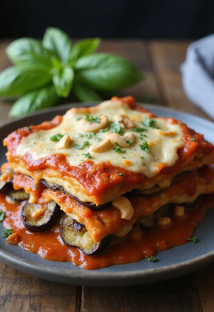 30 Gluten Free Dairy Free Pasta Recipes To Savor - 7. Eggplant Lasagna with Cashew Cream
