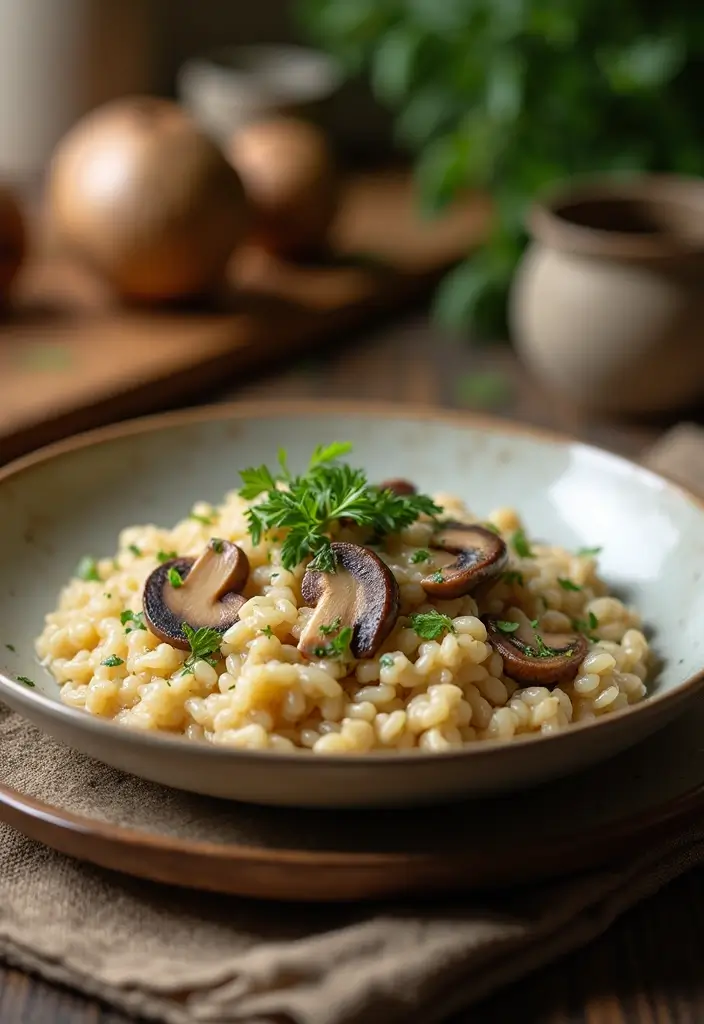 30 Gluten Free Dairy Free Recipes Dinner Ideas Everyone Loves - 12. Creamy Mushroom Risotto