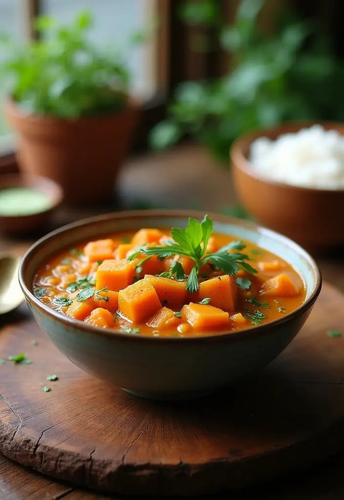 30 Gluten Free Dairy Free Recipes Dinner Ideas Everyone Loves - 13. Thai Peanut Sweet Potato Stew