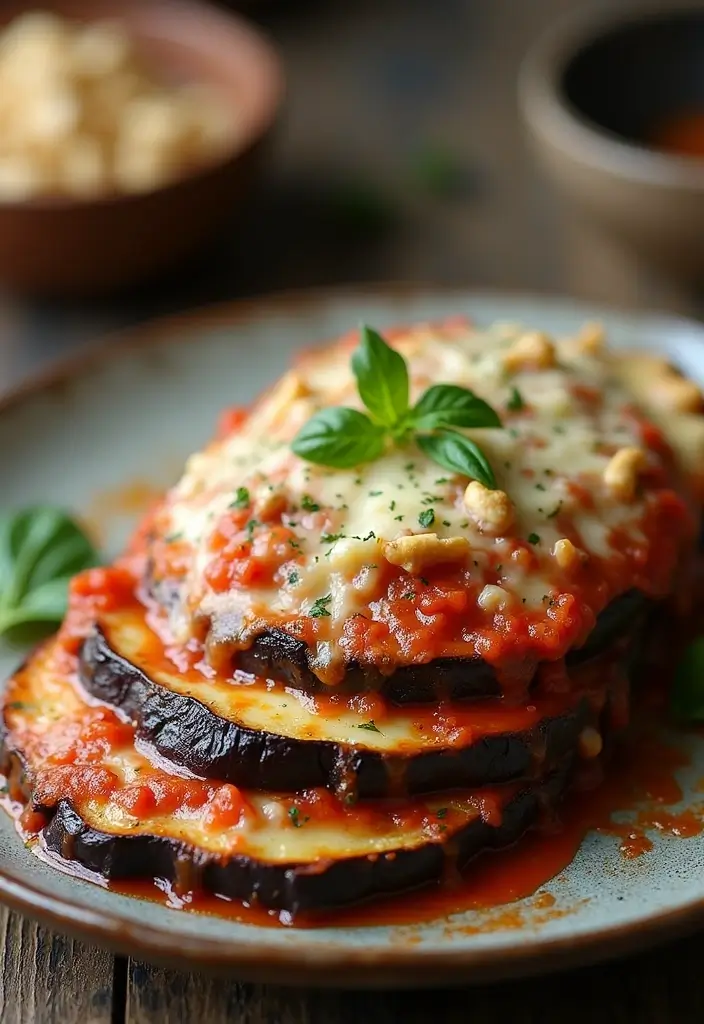 30 Gluten Free Dairy Free Recipes Dinner Ideas Everyone Loves - 14. Eggplant Parmesan with Cashew Cheese