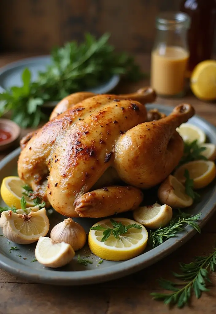 30 Gluten Free Dairy Free Recipes Dinner Ideas Everyone Loves - 5. Lemon Garlic Roasted Chicken