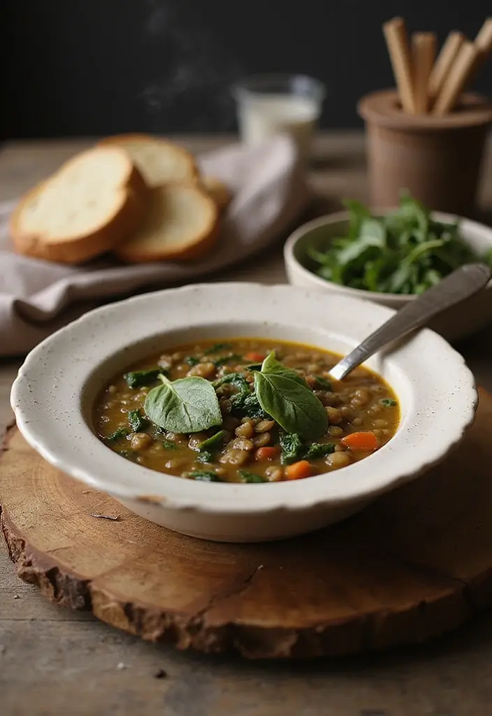 30 Gluten Free Dairy Free Recipes Dinner Ideas Everyone Loves - 9. Lentil Soup with Spinach