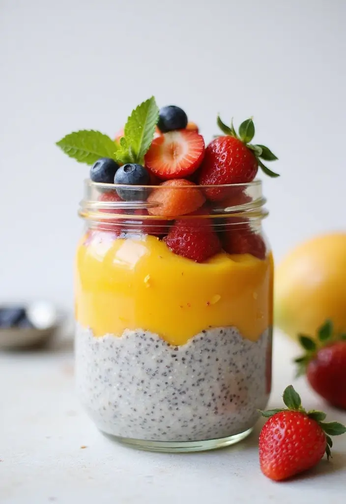 30 Gluten Free Dairy Free Recipes For Kids That Are Fun And Tasty - 13. Mango Coconut Chia Pudding