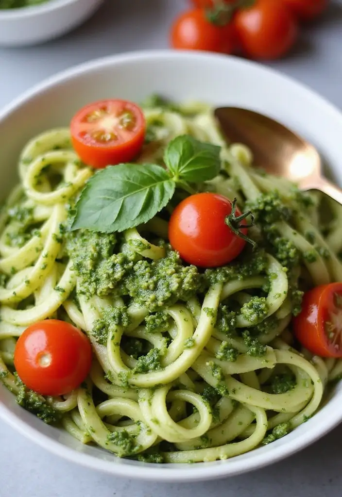 30 Gluten Free Dairy Free Recipes For Kids That Are Fun And Tasty - 6. Zucchini Noodles with Pesto