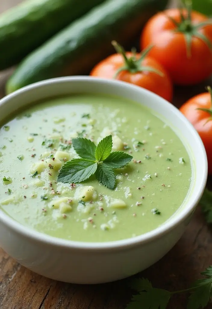 30 Gluten Free Dairy Free Soup Recipes To Warm You Up - 22. Cucumber Gazpacho