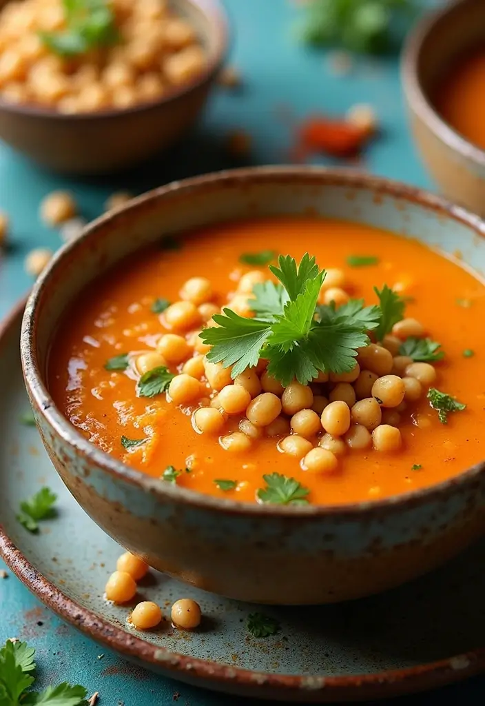 30 Gluten Free Dairy Free Soup Recipes To Warm You Up - 28. Coconut Chickpea Soup