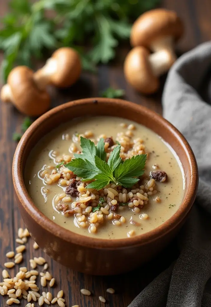 30 Gluten Free Dairy Free Soup Recipes To Warm You Up - 29. Wild Rice and Mushroom Soup