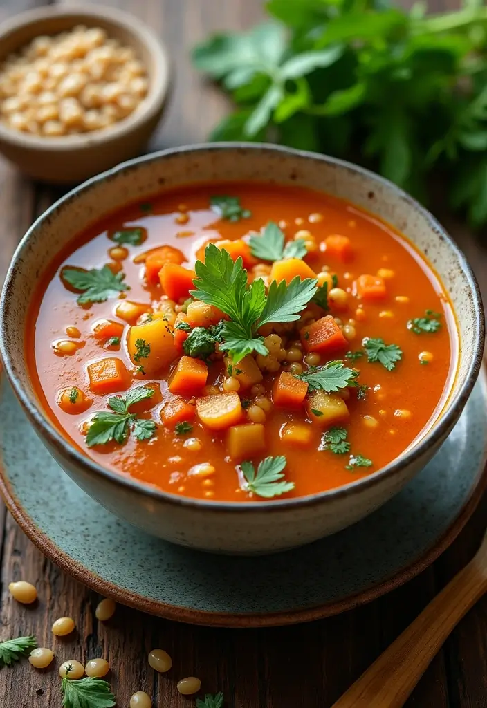 30 Gluten Free Dairy Free Soup Recipes To Warm You Up - 4. Lentil Vegetable Soup