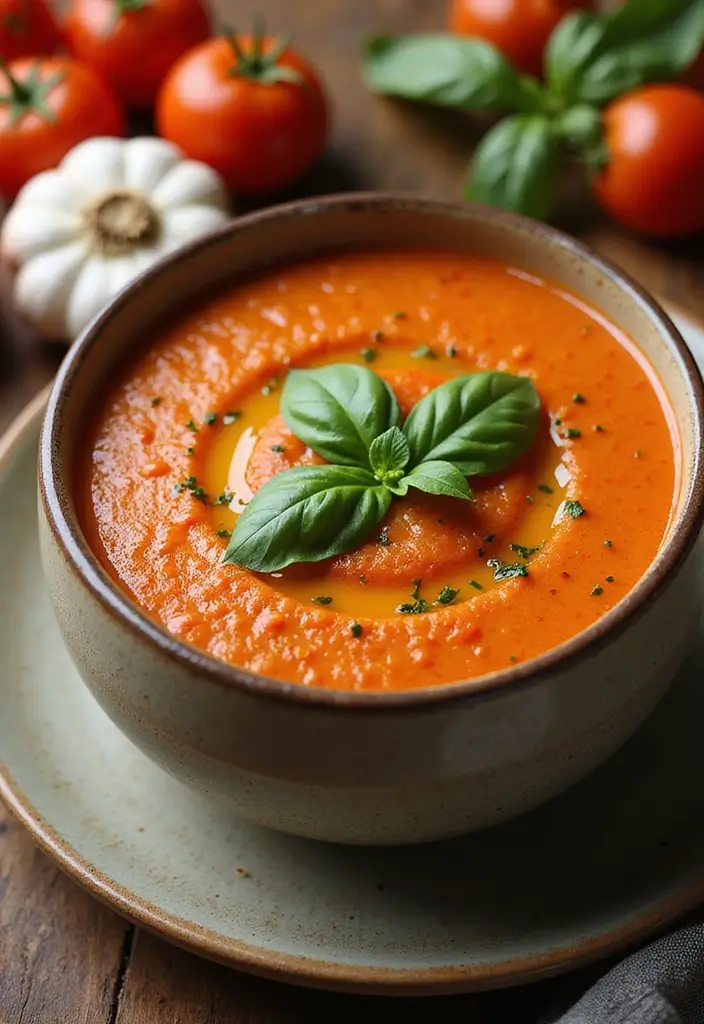 30 Gluten Free Dairy Free Soup Recipes To Warm You Up - 5. Spicy Roasted Tomato Soup
