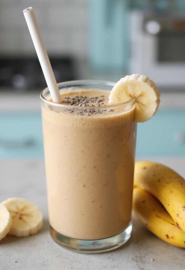 30 Gluten Free Recipes For New Moms: Nutritious And Simple - 13. Peanut Butter Banana Smoothie