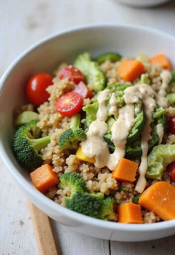 30 Gluten Free Recipes For New Moms: Nutritious And Simple - 19. Vegetable Quinoa Bowl