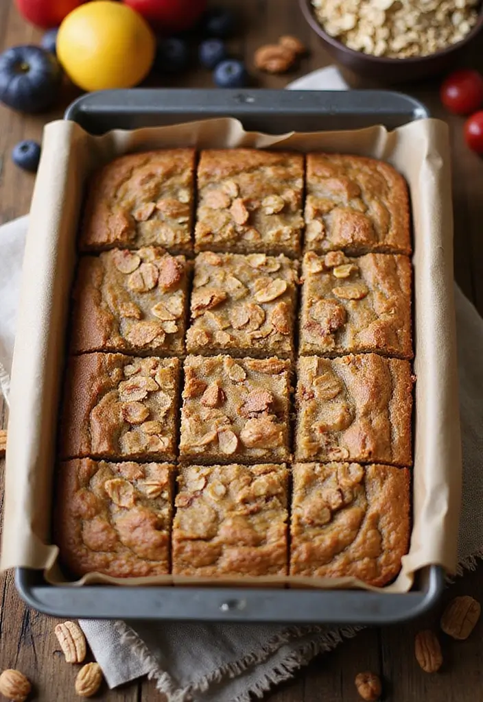 30 Gluten Free Recipes For New Moms: Nutritious And Simple - 26. Baked Oatmeal Bars