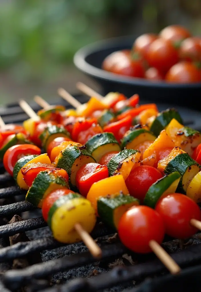 30 Gluten Free Recipes For New Moms: Nutritious And Simple - 28. Grilled Vegetable Kebabs