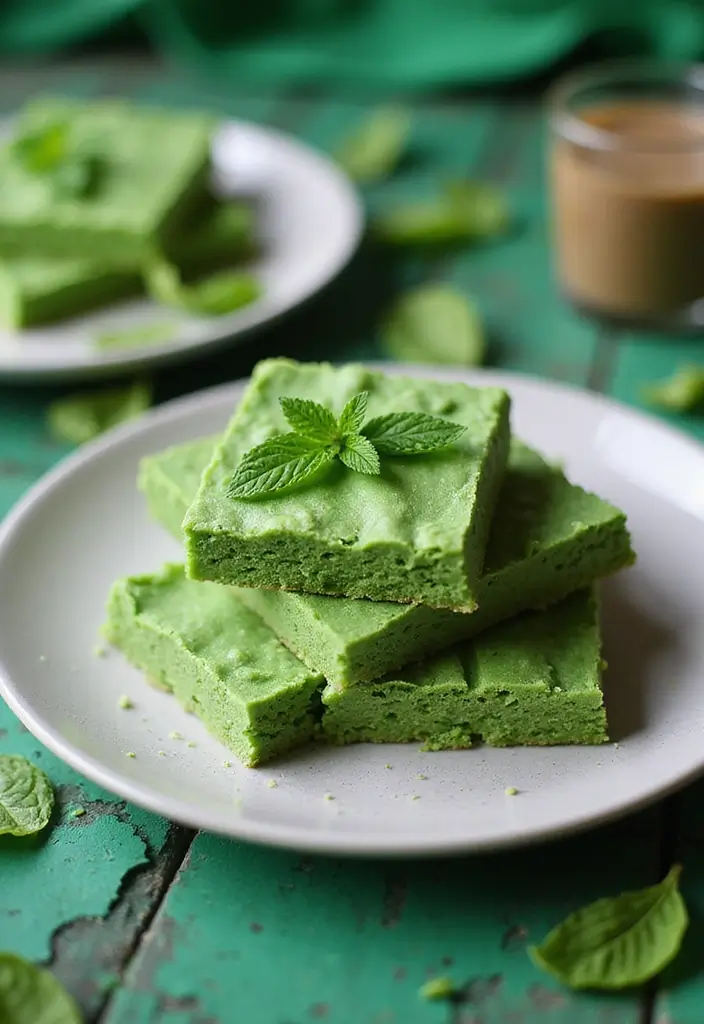 30 Gluten Free St Patricks Day Recipes To Celebrate - 16. Matcha Mint Brownies