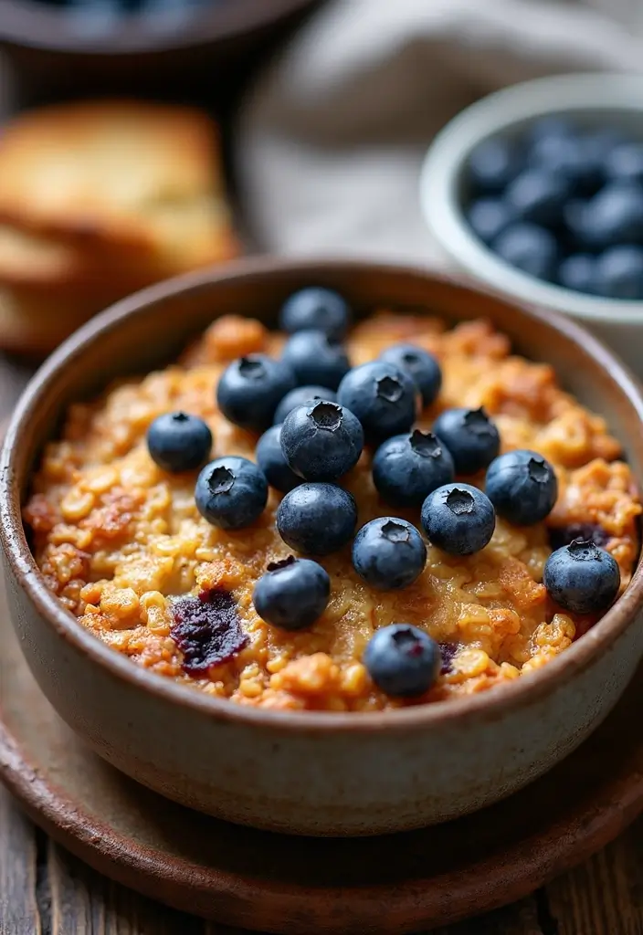 30 Gluten Free St Patricks Day Recipes To Celebrate - 29. Blueberry Oatmeal Bake