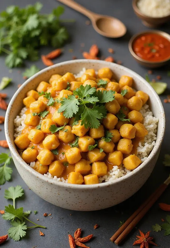 30 Gluten and Dairy Free Recipes for Dinner Tonight - 1. Creamy Coconut Curry Chickpeas