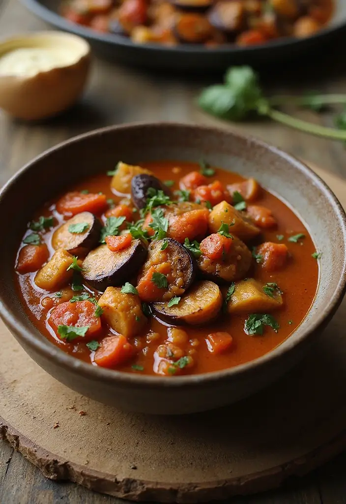 30 Gluten and Dairy Free Recipes for Dinner Tonight - 12. Eggplant and Tomato Stew