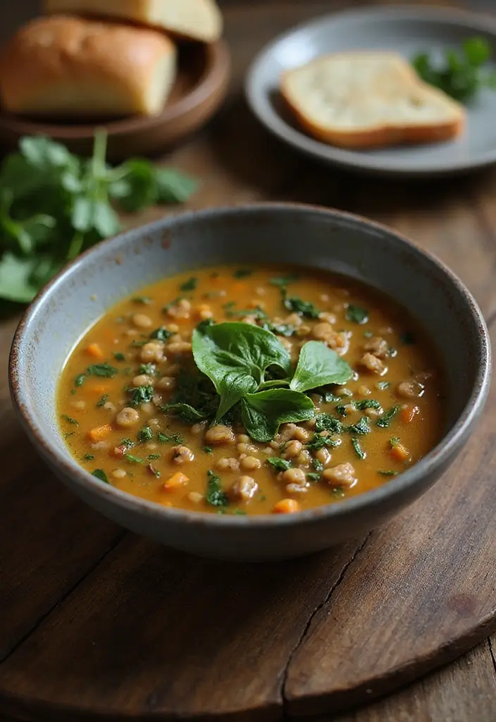 30 Gluten and Dairy Free Recipes for Dinner Tonight - 16. Lentil and Spinach Soup