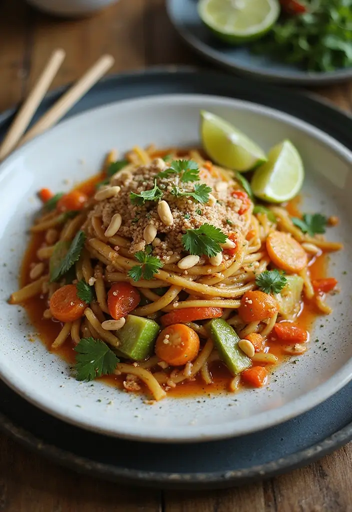 30 Gluten and Dairy Free Recipes for Dinner Tonight - 29. Vegetable Pad Thai