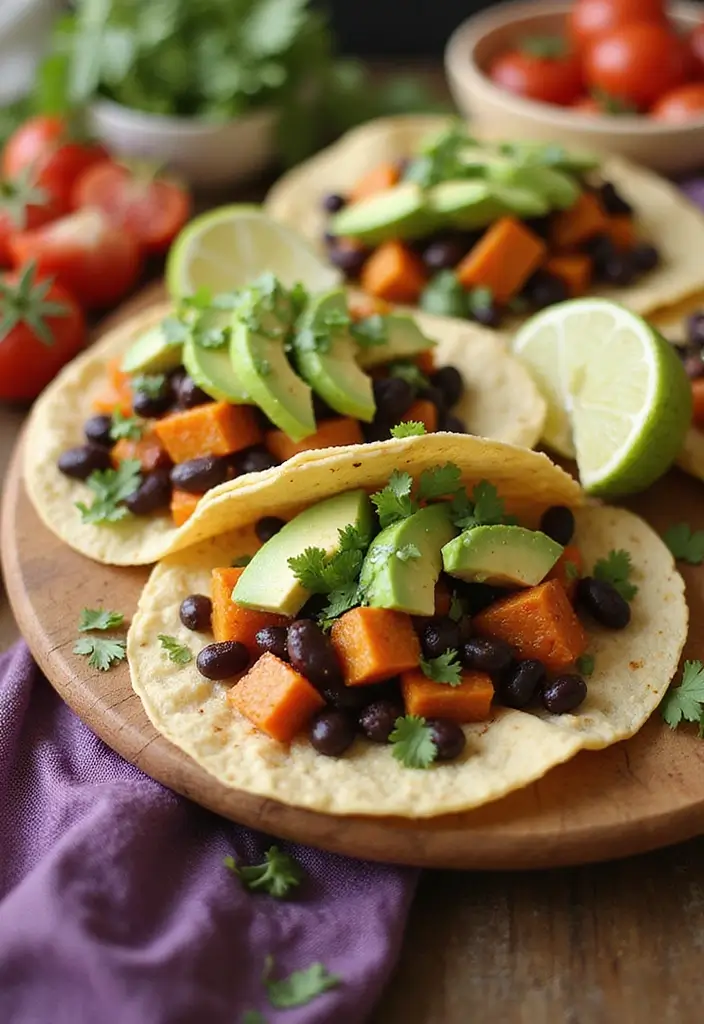 30 Gluten and Dairy Free Recipes for Dinner Tonight - 3. Sweet Potato and Black Bean Tacos