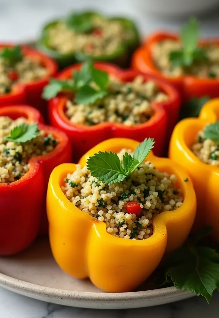 30 Gluten and Dairy Free Recipes for Dinner Tonight - 5. Quinoa Stuffed Bell Peppers