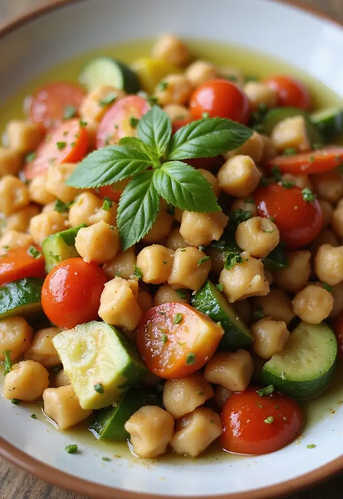 30 Gluten and Dairy Free Recipes for Dinner Tonight - 6. Mediterranean Chickpea Salad
