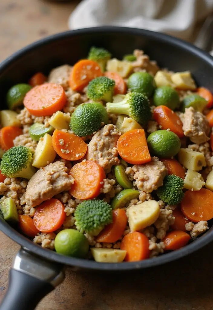 30 Gluten and Dairy Free Recipes for Dinner Tonight - 9. Turkey and Vegetable Skillet