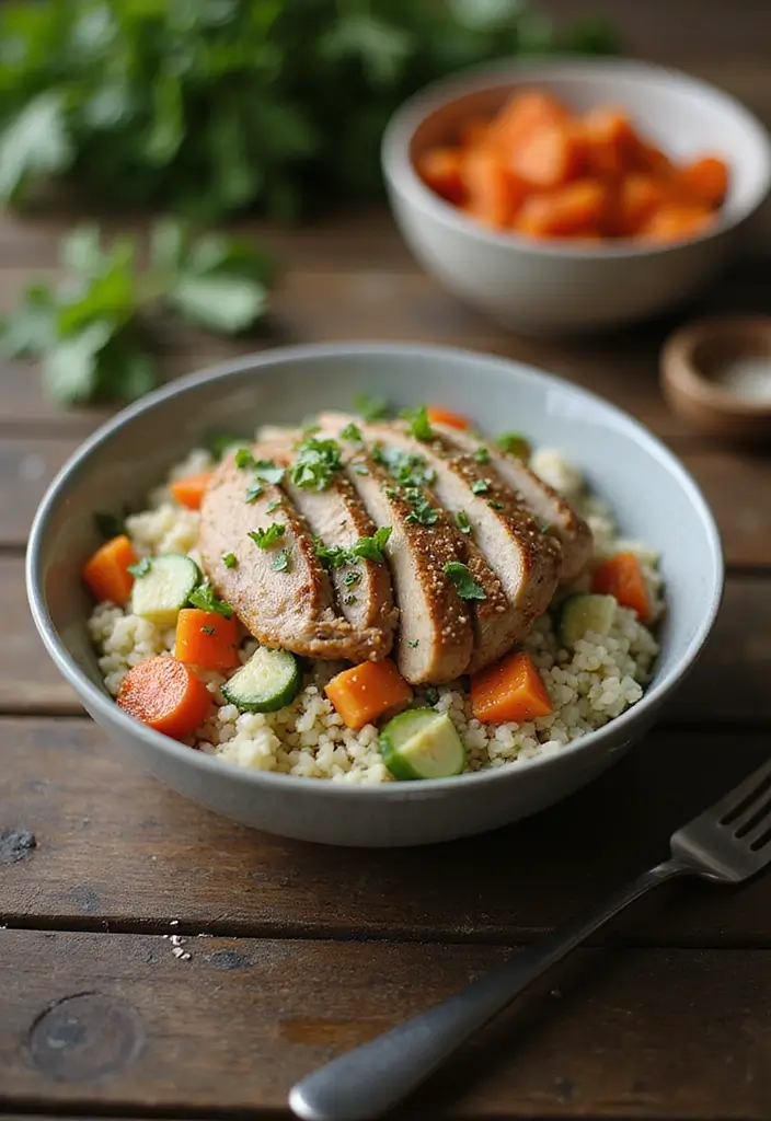 30 Ground Turkey Recipes Gluten Dairy Free And Delicious - 10. Turkey and Cauliflower Rice Bowl