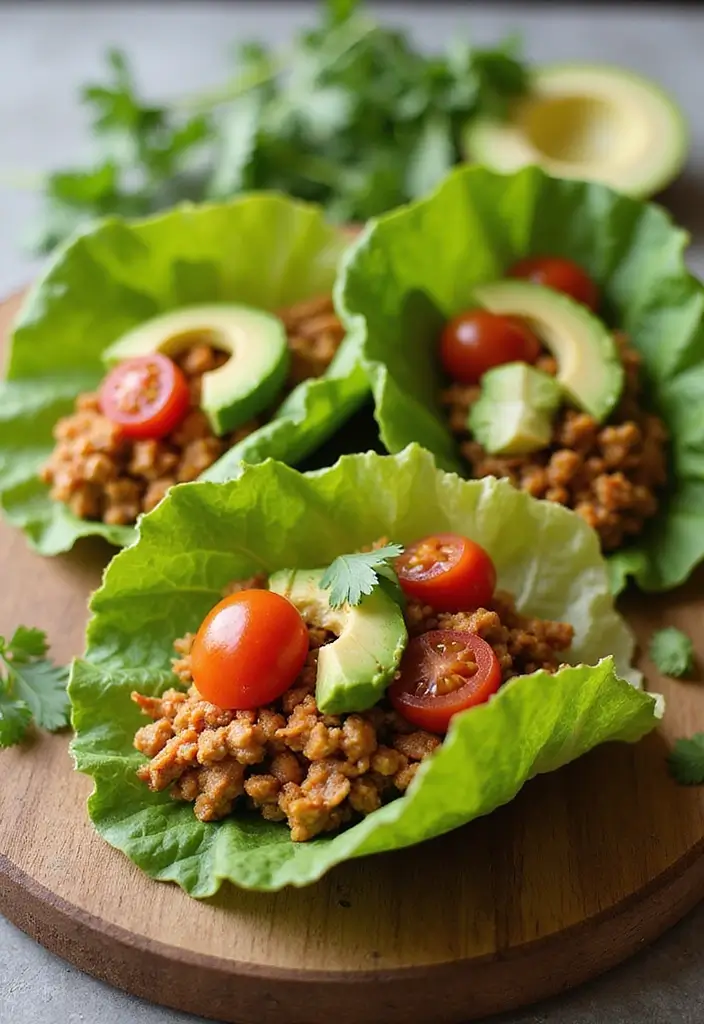 30 Ground Turkey Recipes Gluten Dairy Free And Delicious - 2. Spicy Turkey Taco Lettuce Wraps