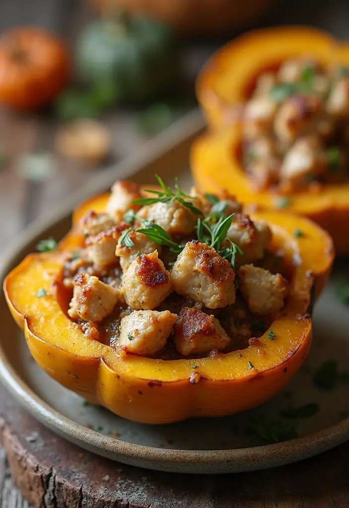 30 Ground Turkey Recipes Gluten Dairy Free And Delicious - 29. Turkey Stuffed Acorn Squash